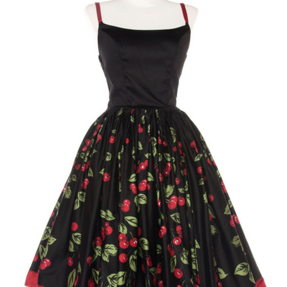 Jenny - Cherry 60's Swing Dress - Picture 2 of 5